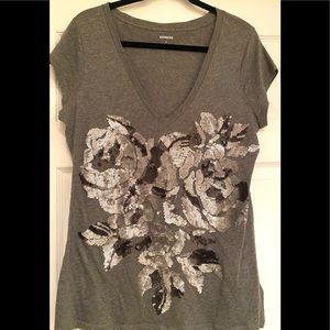 LG Express Smoke Grey Embezzled T-Shirt